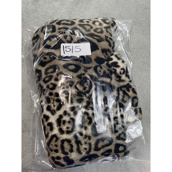 Umgee USA Womens Small Leopard Print Top Short sleeve 95% Polyester 5% Spandex - Picture 9 of 9